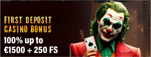 Jokery Casino First Deposit Bonus 100% up to β¬1500 + 250 Free Spins